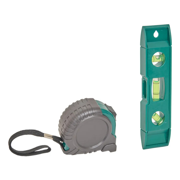 Mètre et Niveau à Bulle Vert