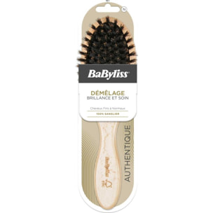 Brosse à cheveux BABYLISS en bois sanglier - Douceur et Brillance