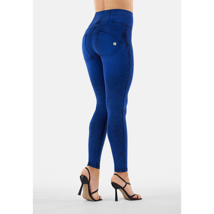 Jeggings push up WR.UP® superskinny vita alta tintura blu