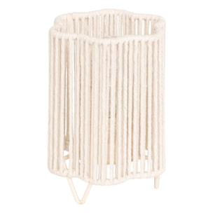 Lampe LED batterie Oda blanc H17cm