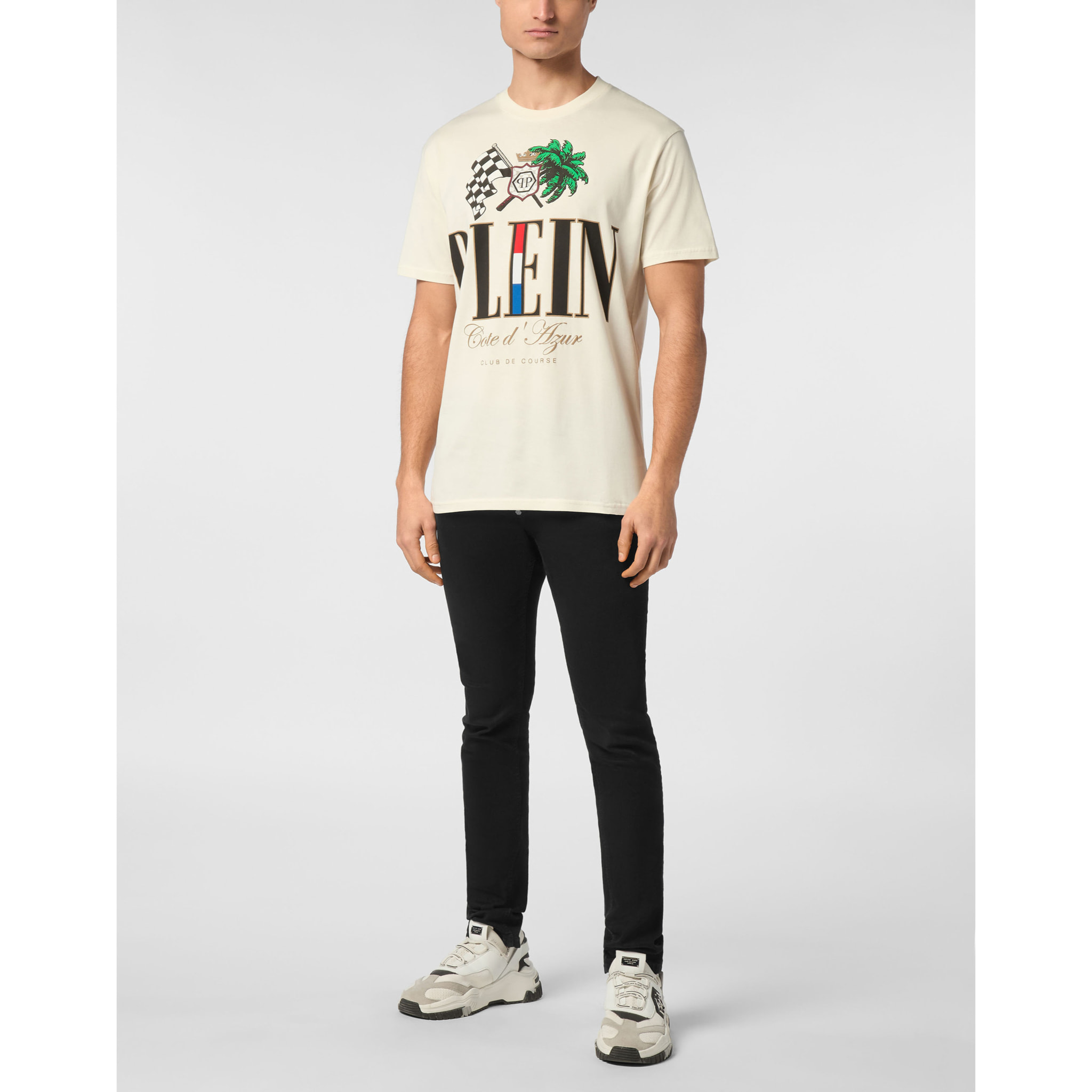 PHILIPP PLEIN T-Shirt Round Neck D AZUR