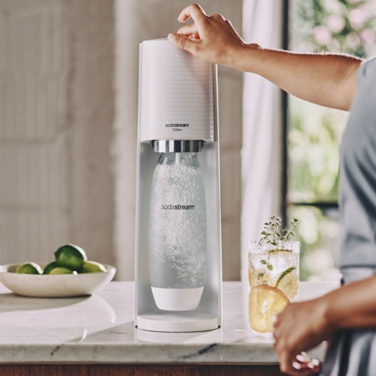 Machine à soda SODASTREAM terra blanche prom