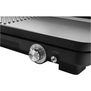 Plancha électrique ESSENTIELB EPL4 noir à poser , 50x25 cm