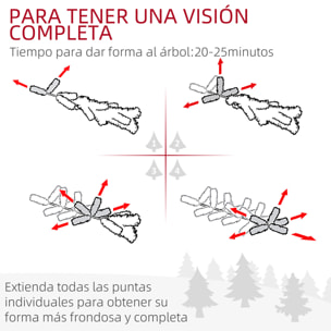 Árbol de Navidad Artificial 195 cm Árbol de Navideño de 556 Ramas Árbol de Navidad Estrecho Forma de Lápiz con 25 Piñas Base Plegable Verde