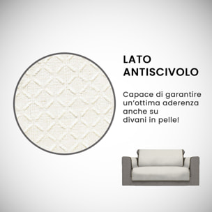 COPRIDIVANO ANTISCIVOLO COMFORT MADE IN ITALY – PANNA