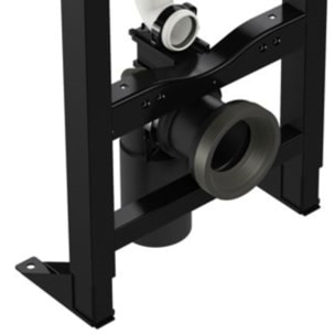 Soporte para inodoro independiente NF con placa blanca