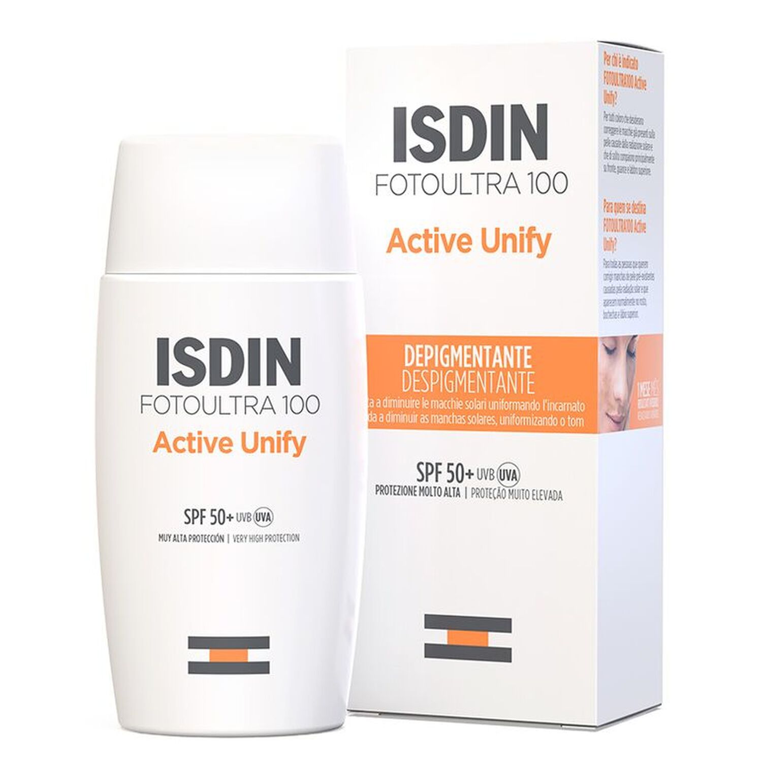 Active Unify - Crème solaire visage dépigmentante SPF50+ 50 ml