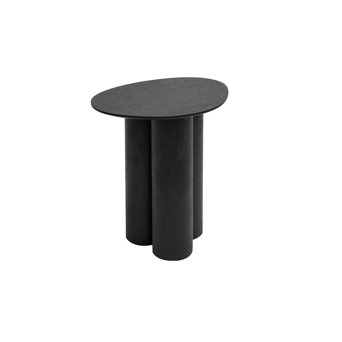 Table d'appoint design bois noir L44 cm HOLLEN