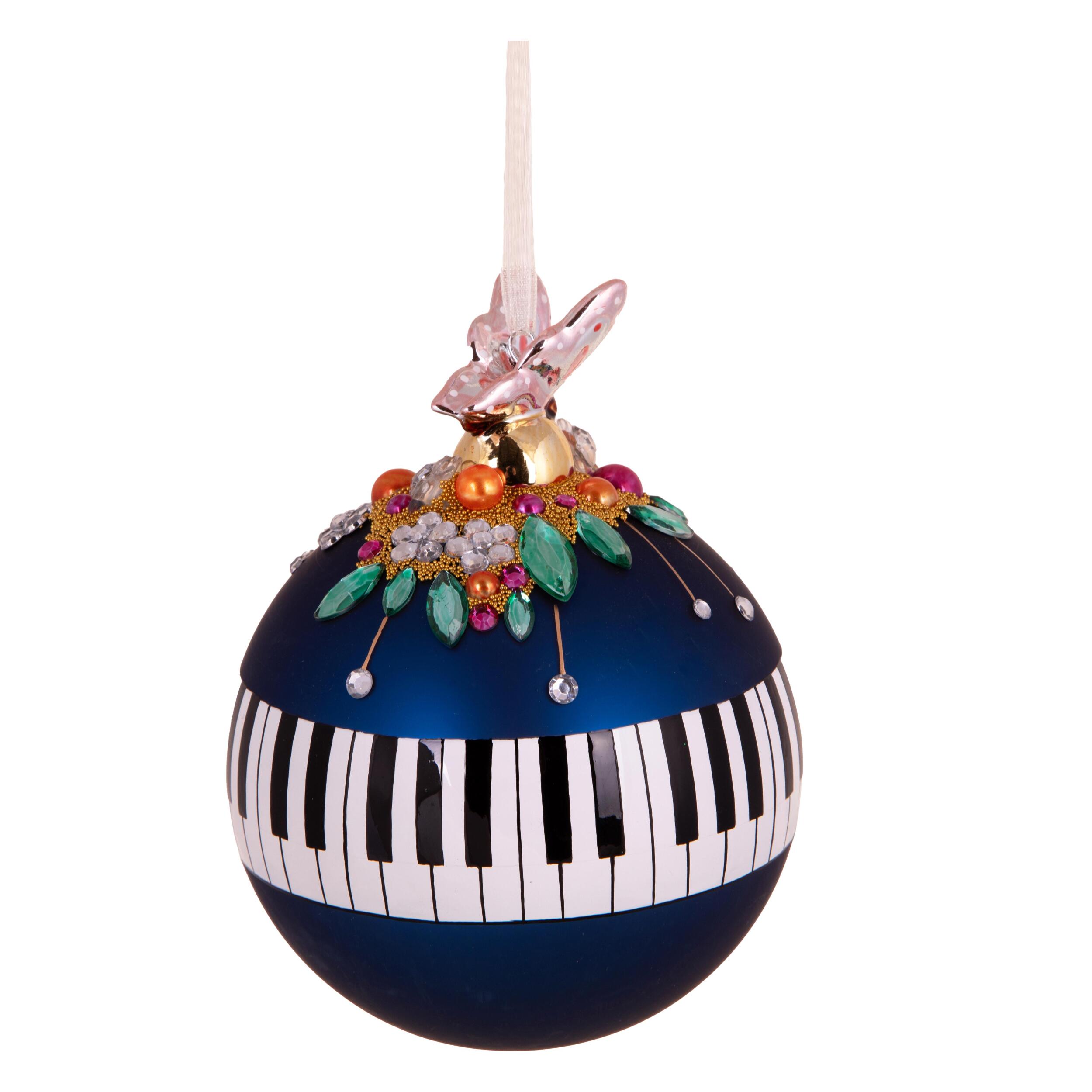 Sfera con decoro pianoforte - Pezzi 3 - BLU - Bianchi Dino SpA