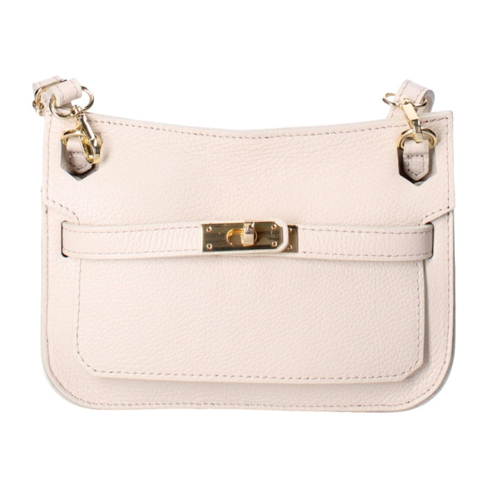 Borsa a tracolla Katie da donna In Vera pelle Made in Italy 23x17x5 cm