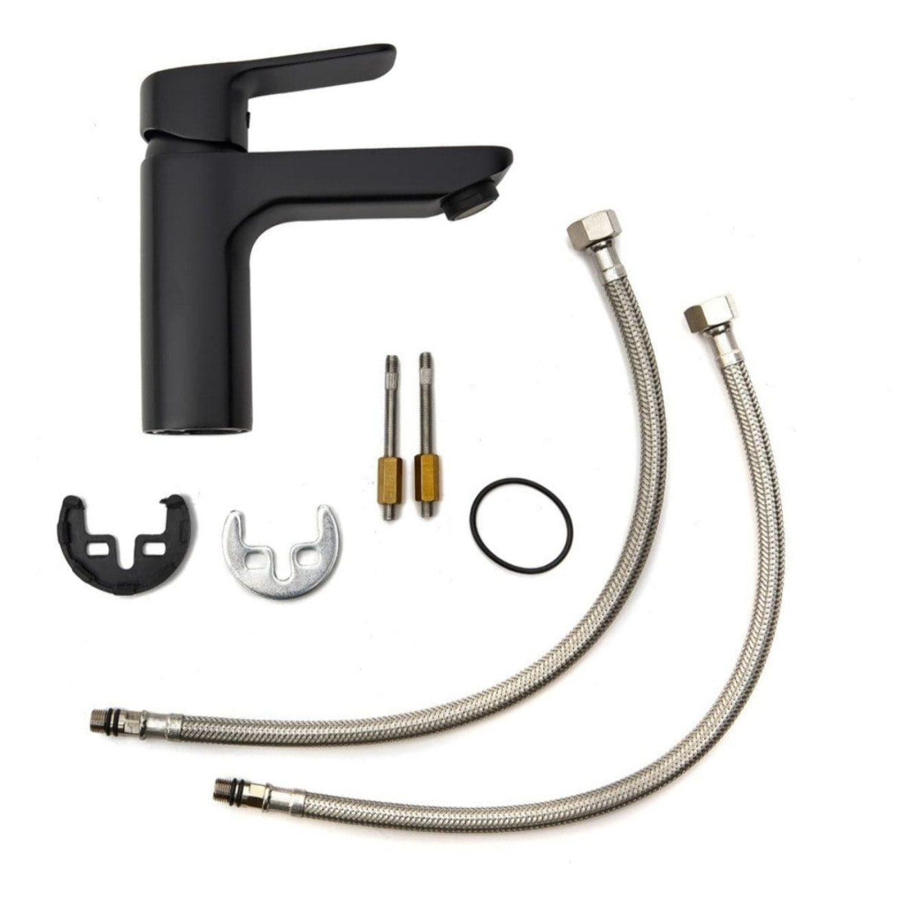 Cube Way mitigeur de lavabo à levier, taille S, sans vidage, noir mat (CU271MC)