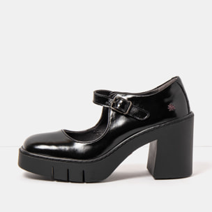 Zapatos 1984 NAPPA SHINNY BLACK/BERNA color Black