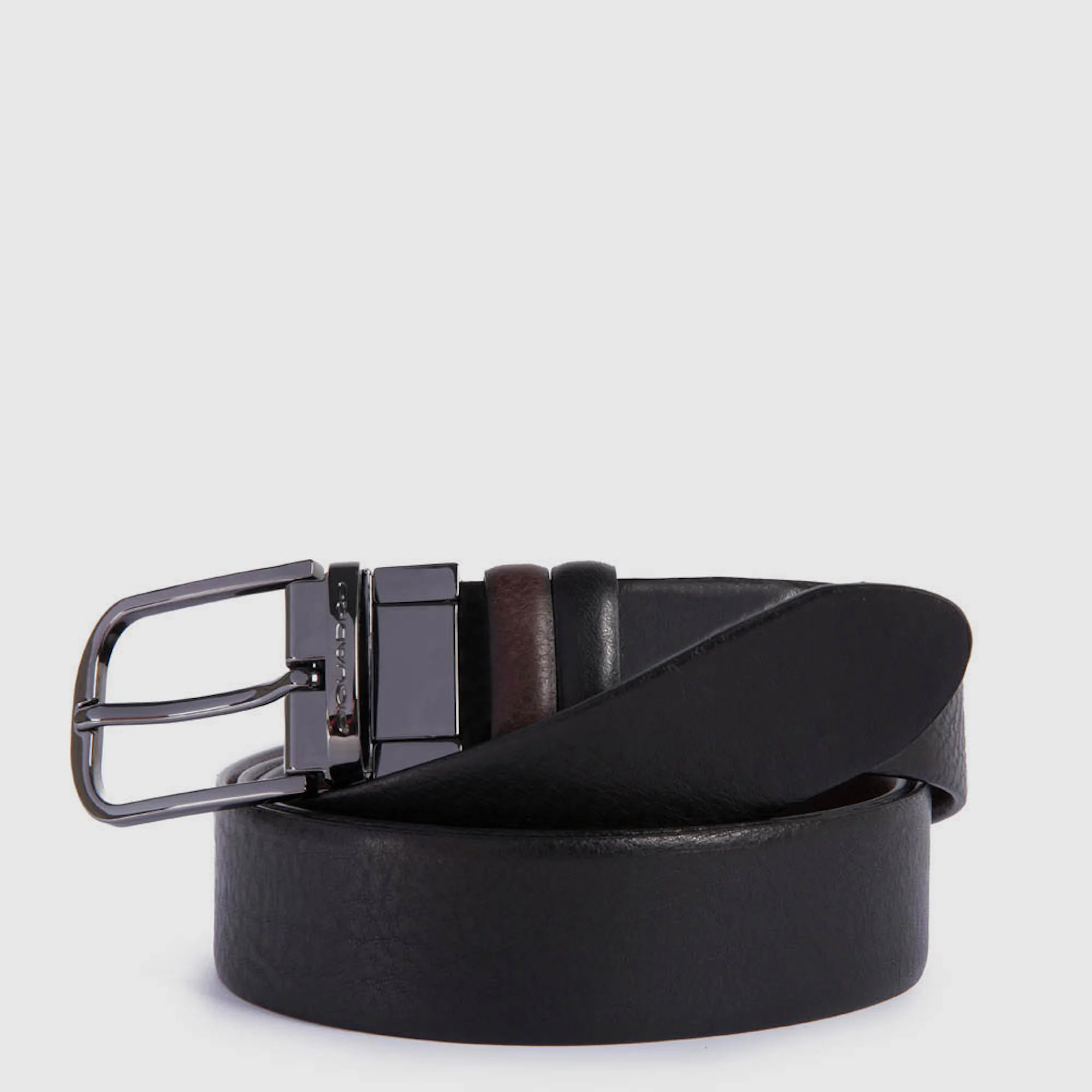 Piquadro Cintura in pelle con fibbia ad ardiglione