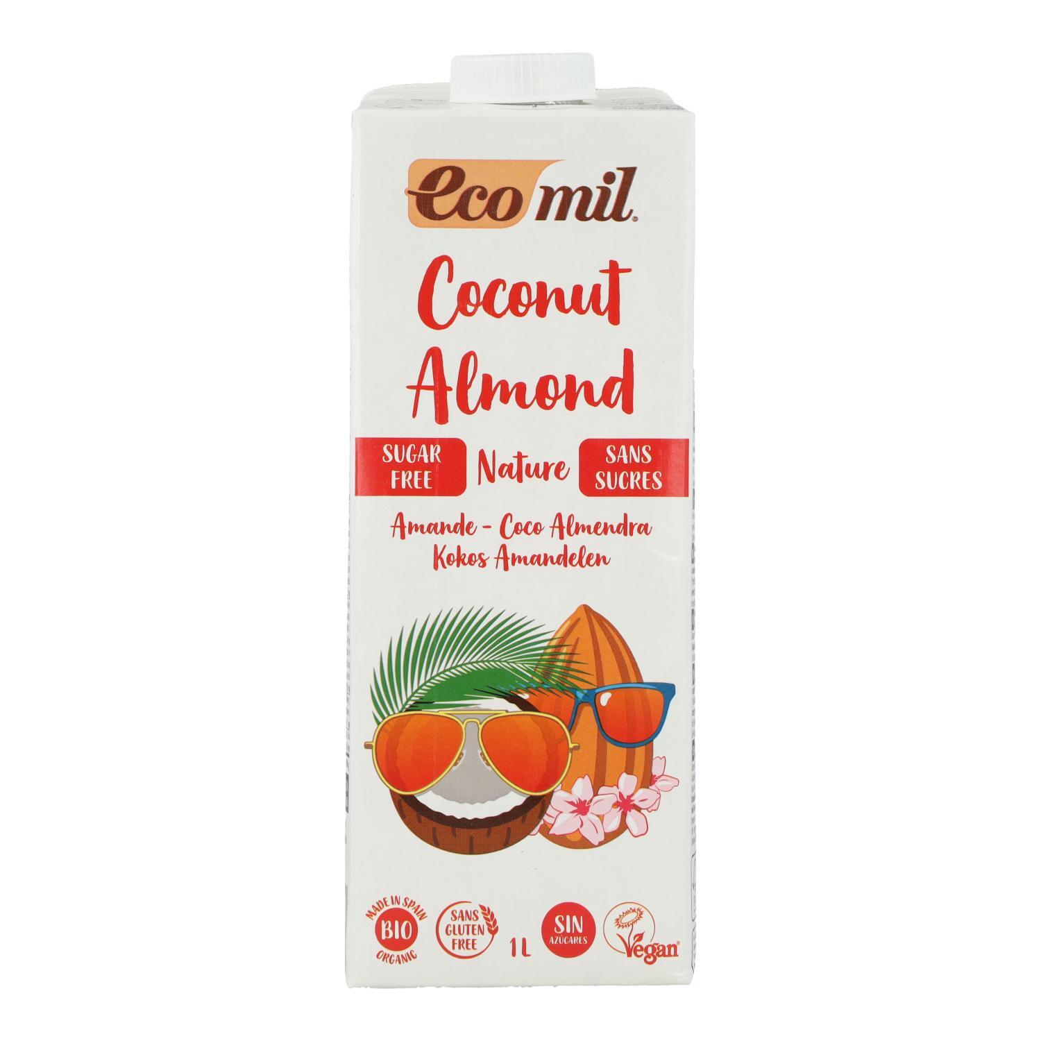 Bebida Coco y Almendra Eco Nature sin azúcar Ecomil 1L