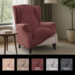 Funda TERCIOPELO ANTIMANCHAS Multi elástica para OREJERO modelo VERONICA