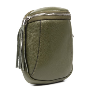 Agugliano borsa a tracolla donna. Pelle autentica Dollaro.