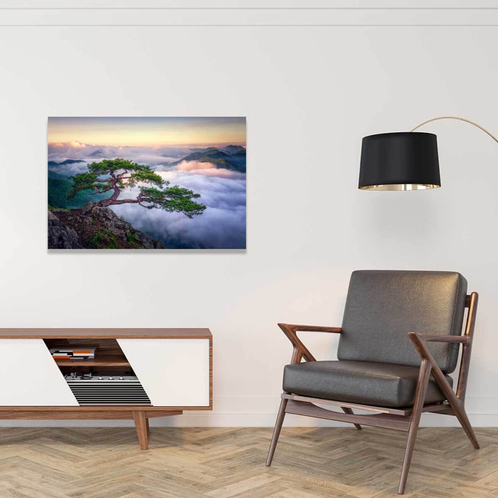 Tableau paysage sur le rocher  Toile imprimée