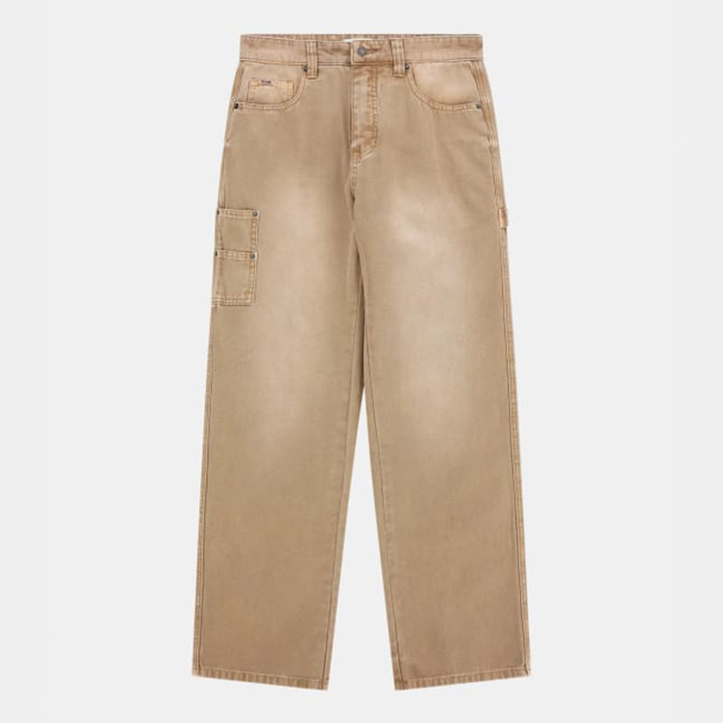 GUESS Originals - Pantalon - 100% coton - beige