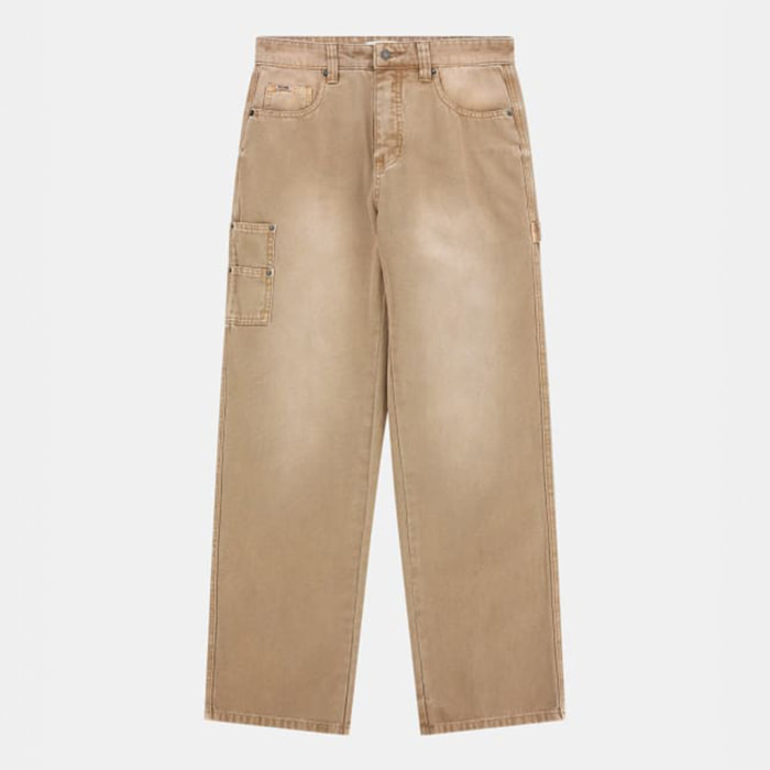 GUESS Originals - Pantalon - 100% coton - beige