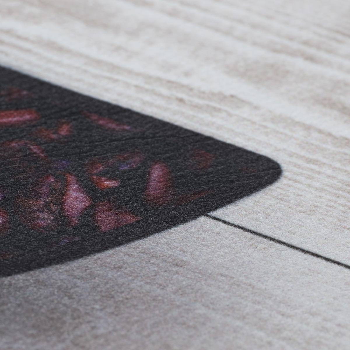 Tapis de cuisine en PVC motif fresque PIFU