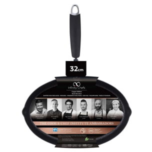 Set de Sartén Grill 28x28cm + Wok Ø28cm + Sartén para pescado 32x21,8x4cm en aluminio forjado con revestimiento antiadherente ILAG Cooper Bergner