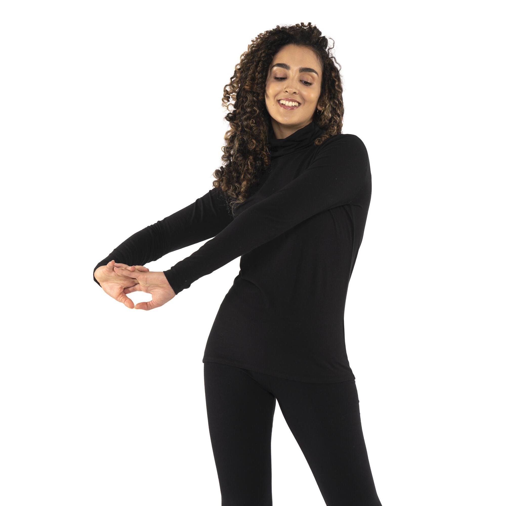 T-shirt a manica lunga dolcevita da donna 'Never Without'