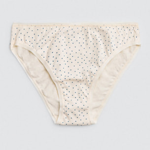 Confezione da 6 mini mutandine di cotone stampate