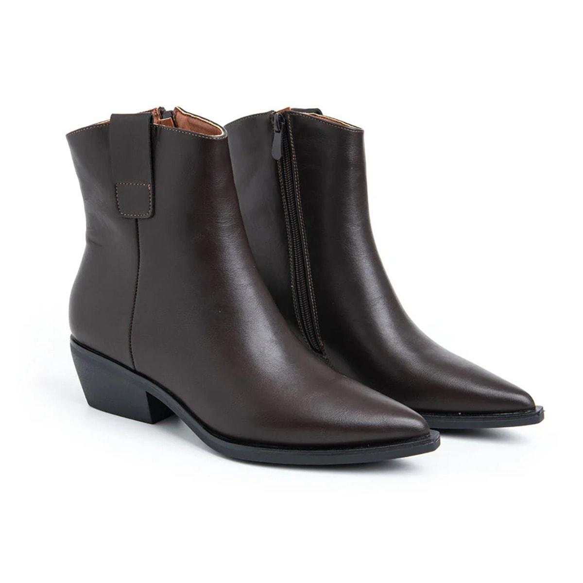 Texano basso liscio - MARRONE