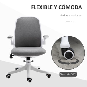 Silla de Escritorio Basculante 62,5x60x90-98 cm Gris