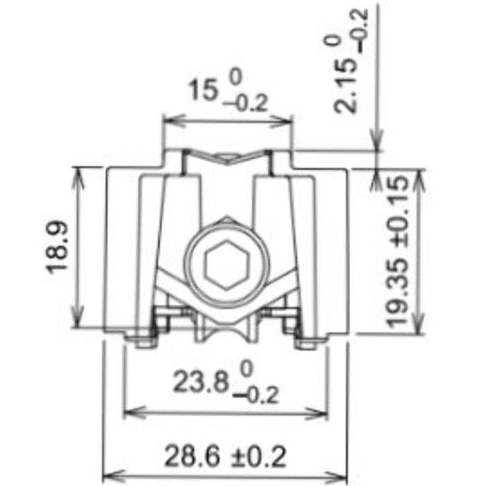 Chariot à galet double réglable PETP douille aiguille 160 Kg 4583 LA CROISEE DS - DRDA4583 PEPT