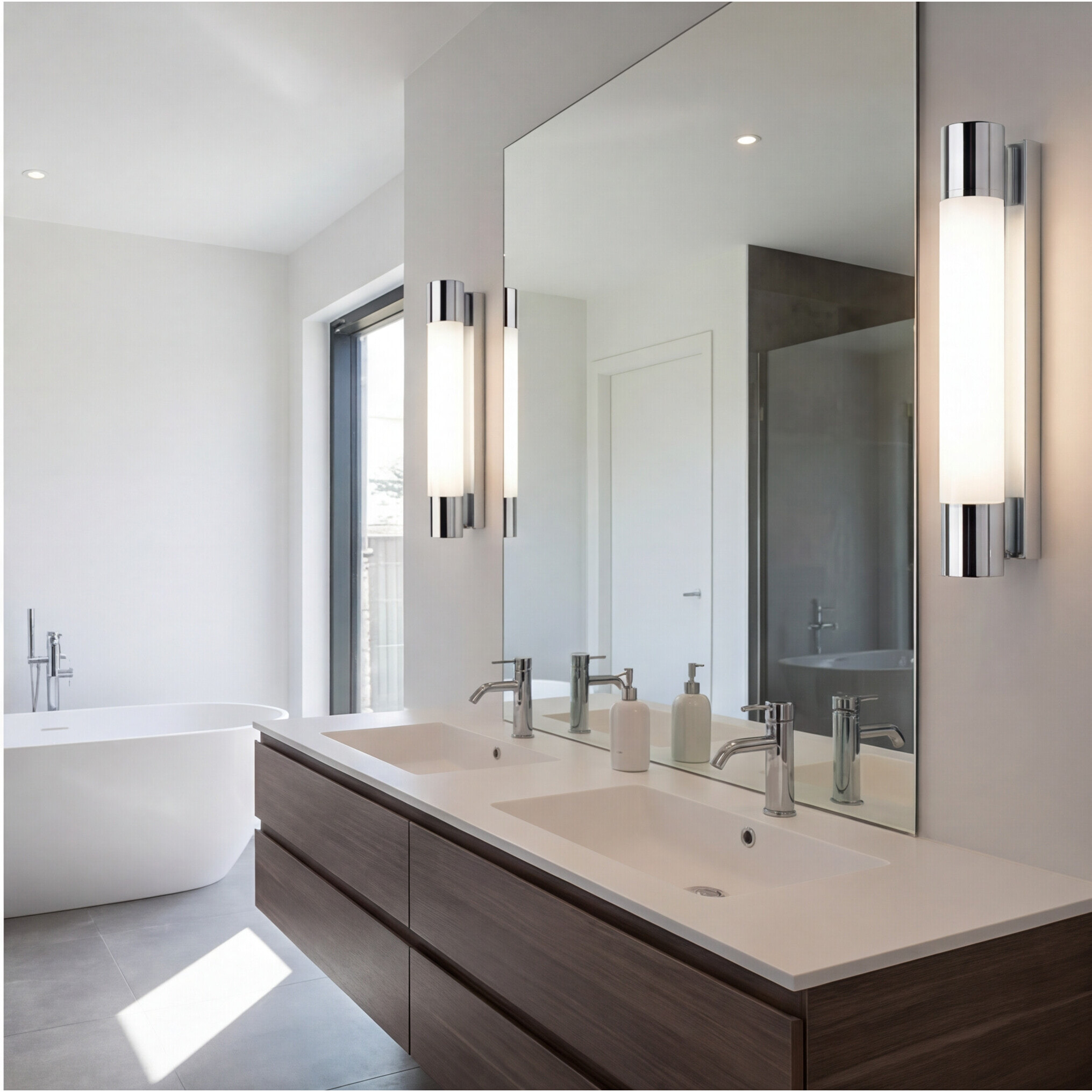 LEDS C4 Baño Aplique IP44 Dresde 370Mm 2G11 18W