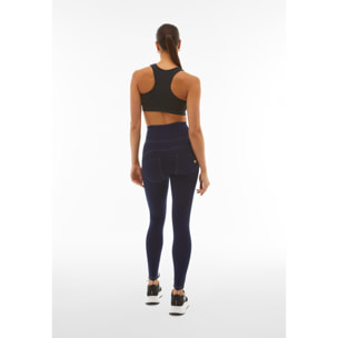 Jeggings push up WR.UP® vita super alta con zip in tono