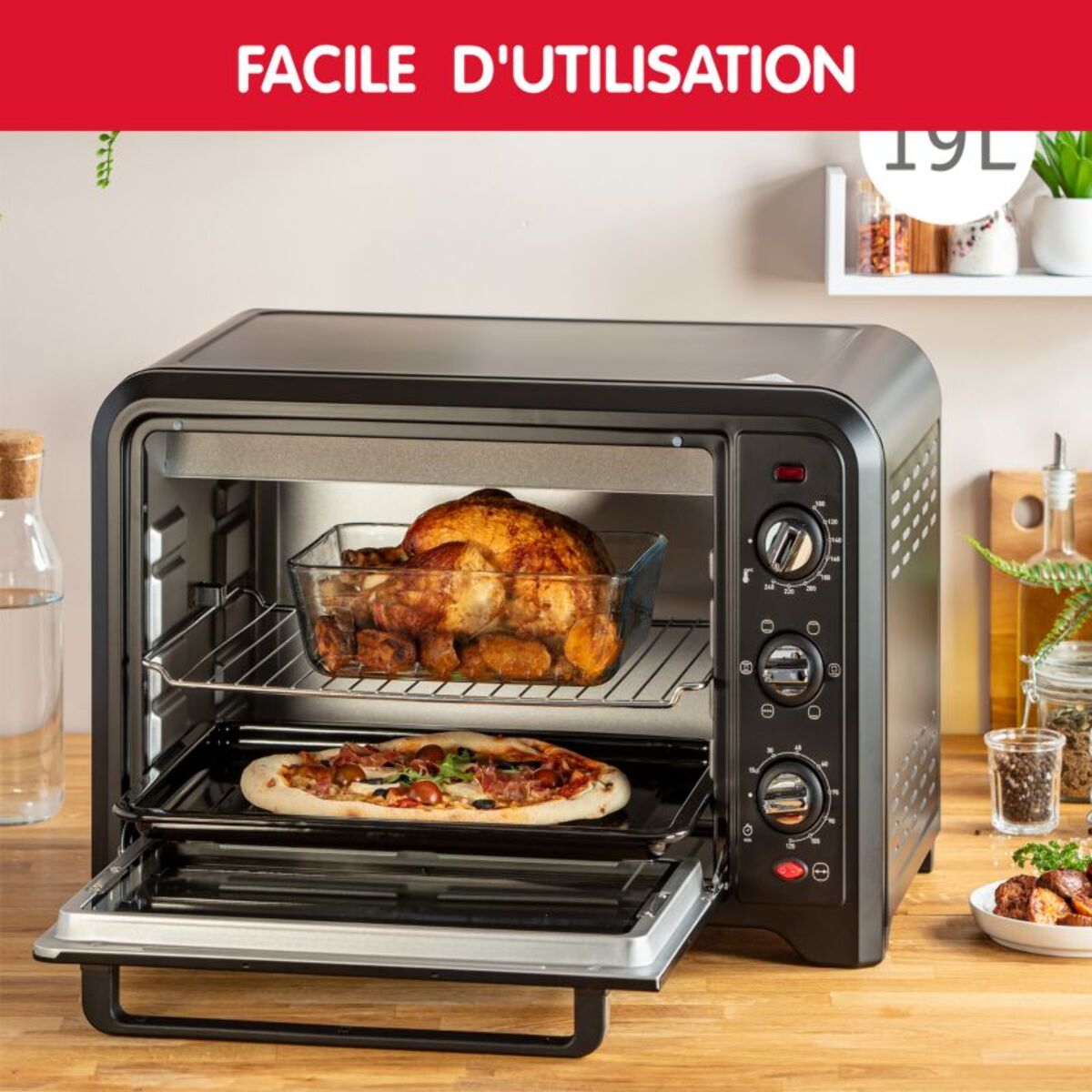Mini four MOULINEX optimo 19l YY5187FB