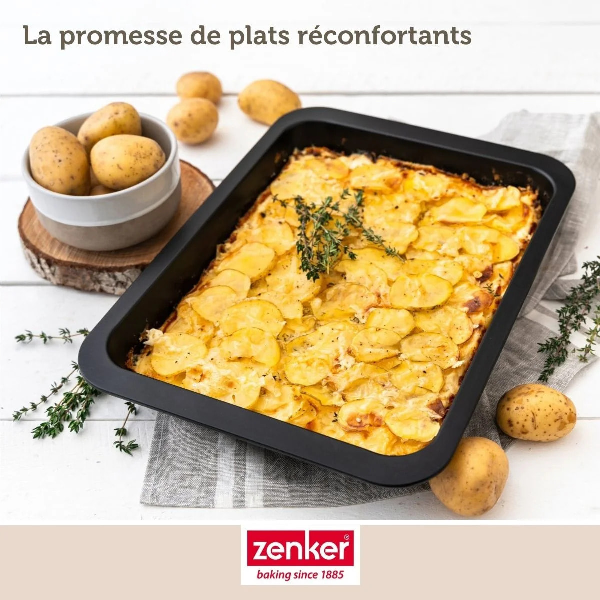 Plat à four XXL 40 x 29 x 6 cm Zenker Special Cooking