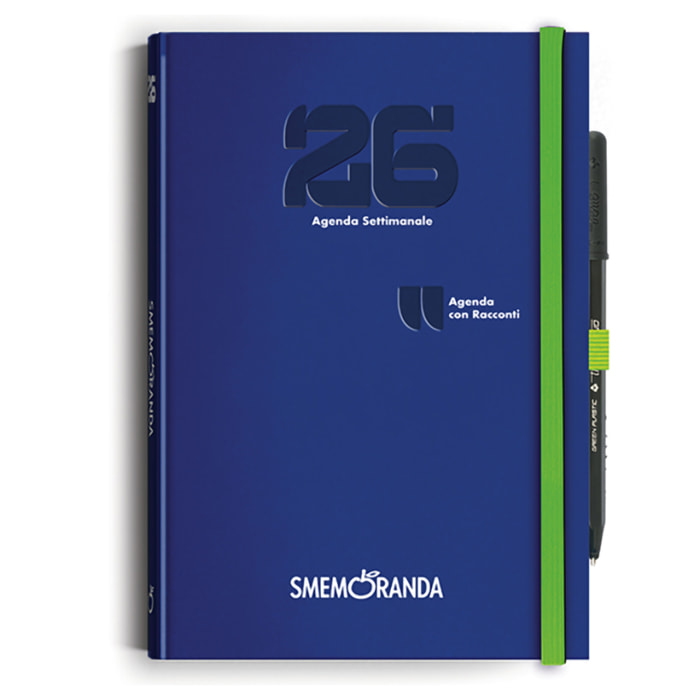 Agenda Smemoranda Racconti 2026 Settimanale 12 mesi , A5, blu notte