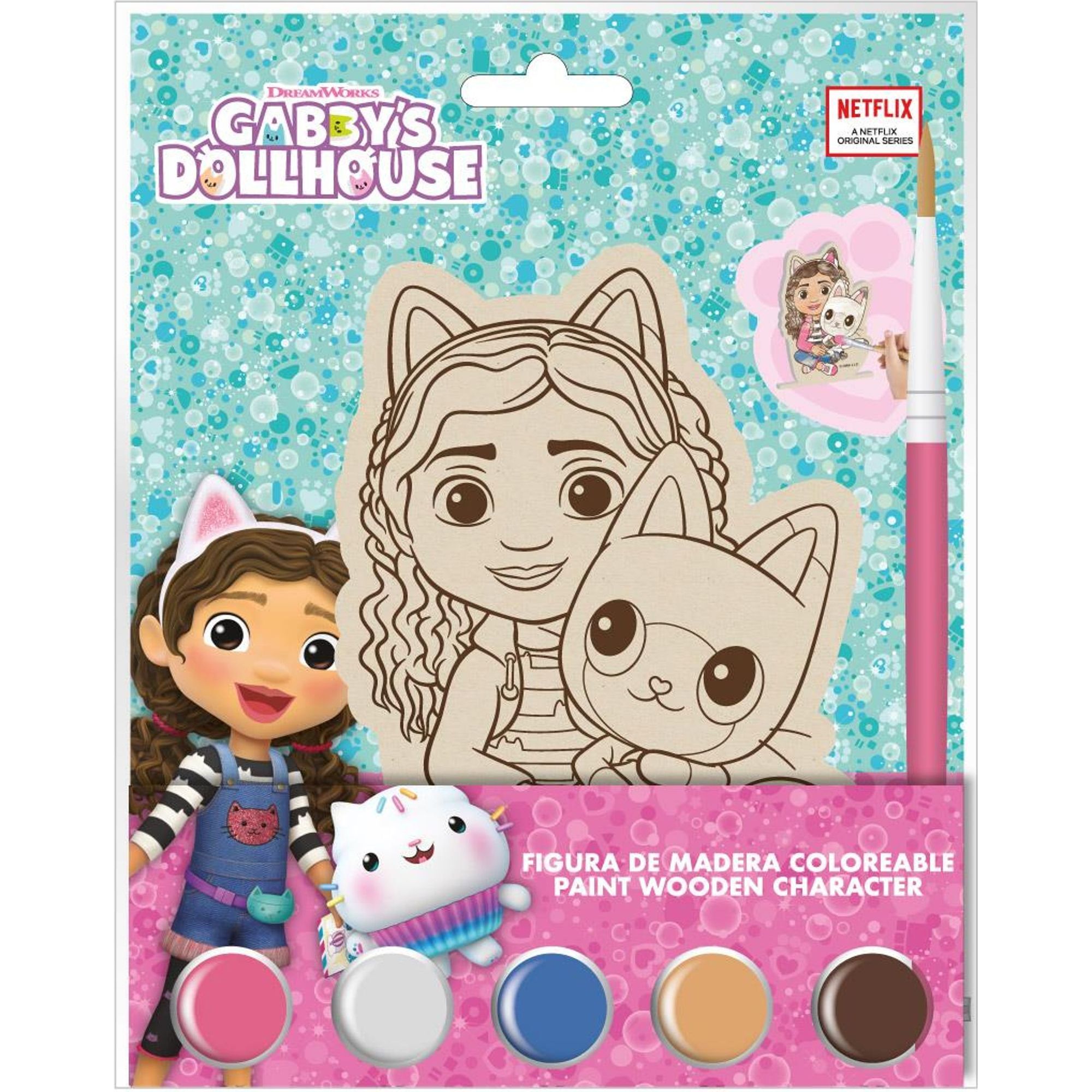 Figuras Coloreables Madera Gabby´S Dollhouse