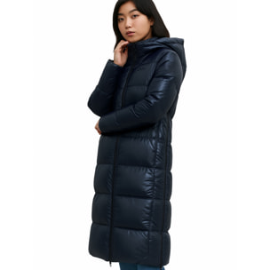 Abrigo para mujer ECOON Niza long jacket - Azul Marino