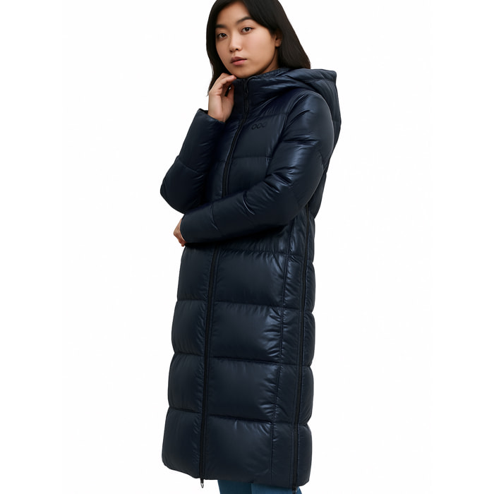 Abrigo para mujer ECOON Niza long jacket - Azul Marino