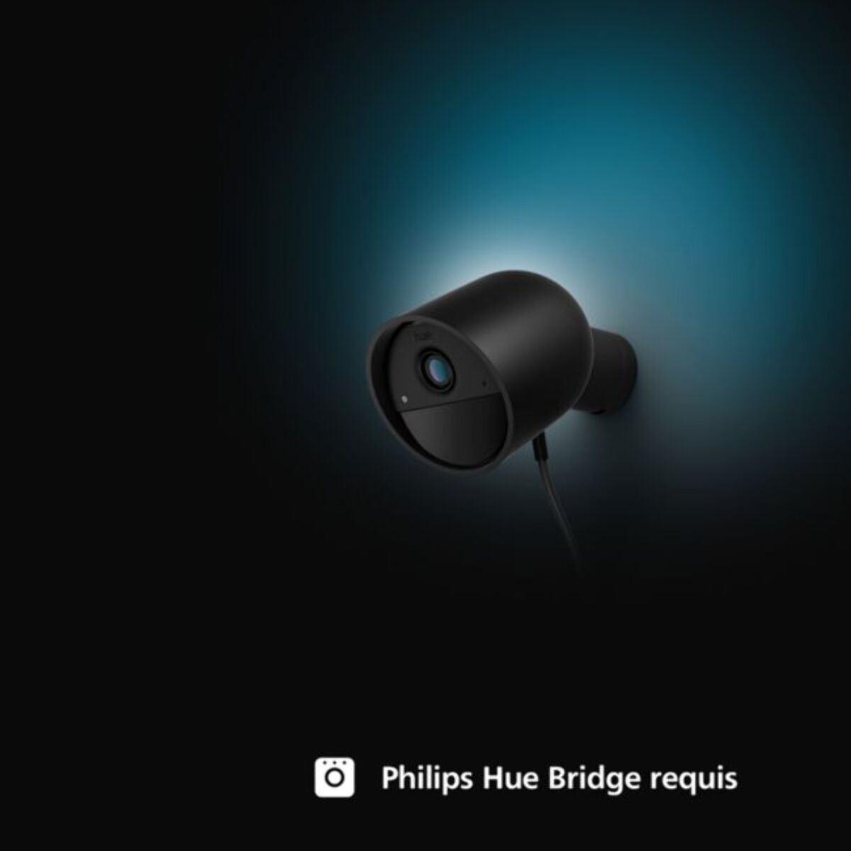 Caméra de surveillance PHILIPS HUE SECURE sans fil noire