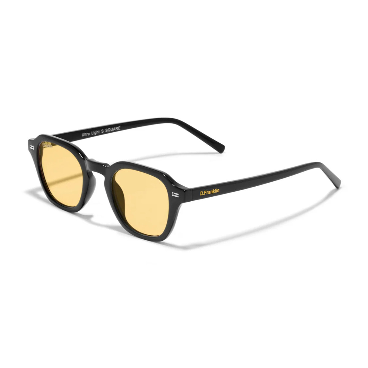 Gafas de Sol Ultra Light S Square Black / Yellow D.Franklin