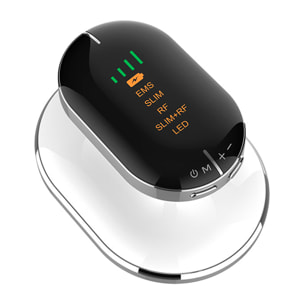 Instrumento RF adelgazante. Con 4 modos de uso y terapia de luz.