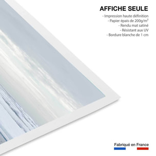 Affiche ours blanc sur la banquise Affiche seule