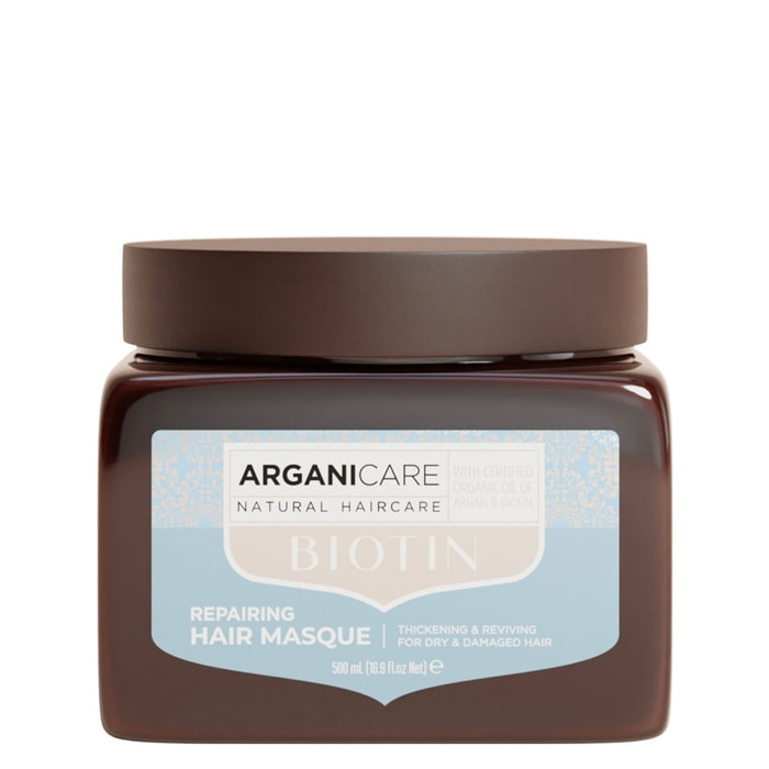 Biotine - Masque Hydratant et Réparateur - Cheveux Secs et Abîmés 500 ml