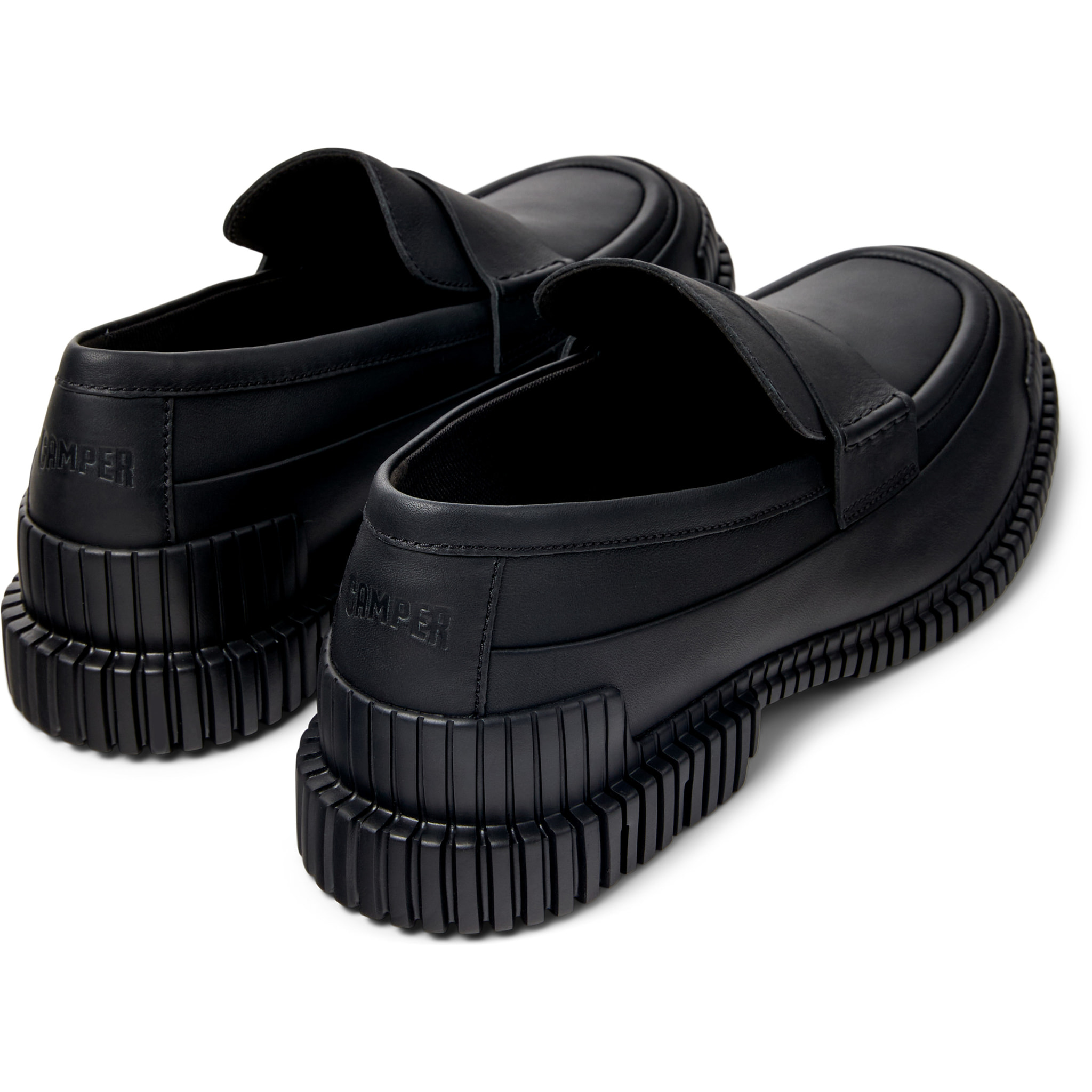 Zapatos de cordones - CAMPER Pix - Negro - Cuero liso