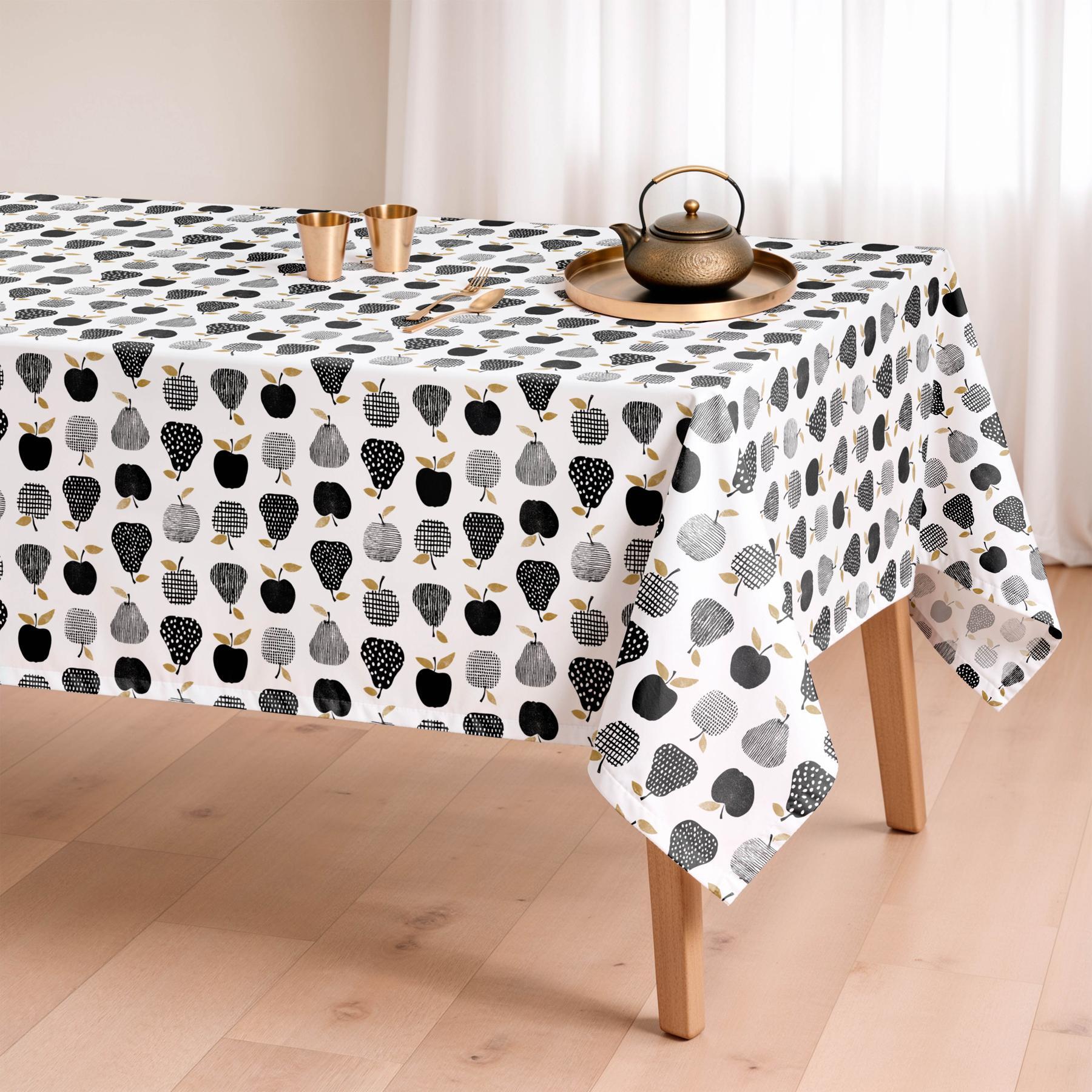 Mantel antimanchas GOLDEN NEGRO - 100% algodón