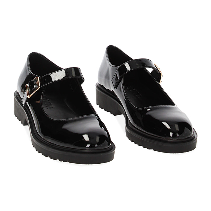 Ballerine nere in vernice