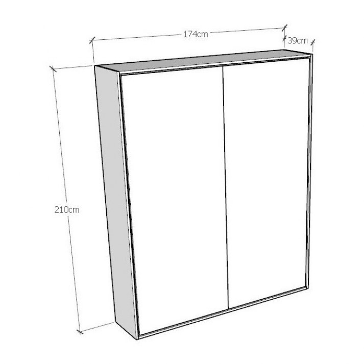 Cama abatible 160 vertical Kentaro Cemento