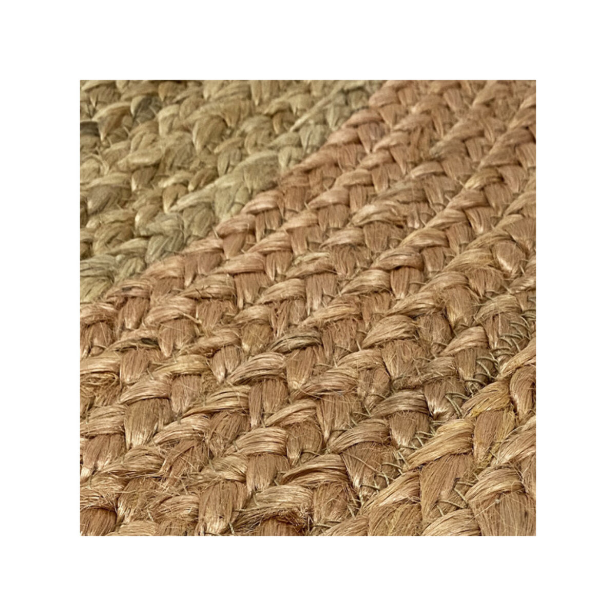 Tapis rond 120cm en jute naturelle - ANTALYA 184