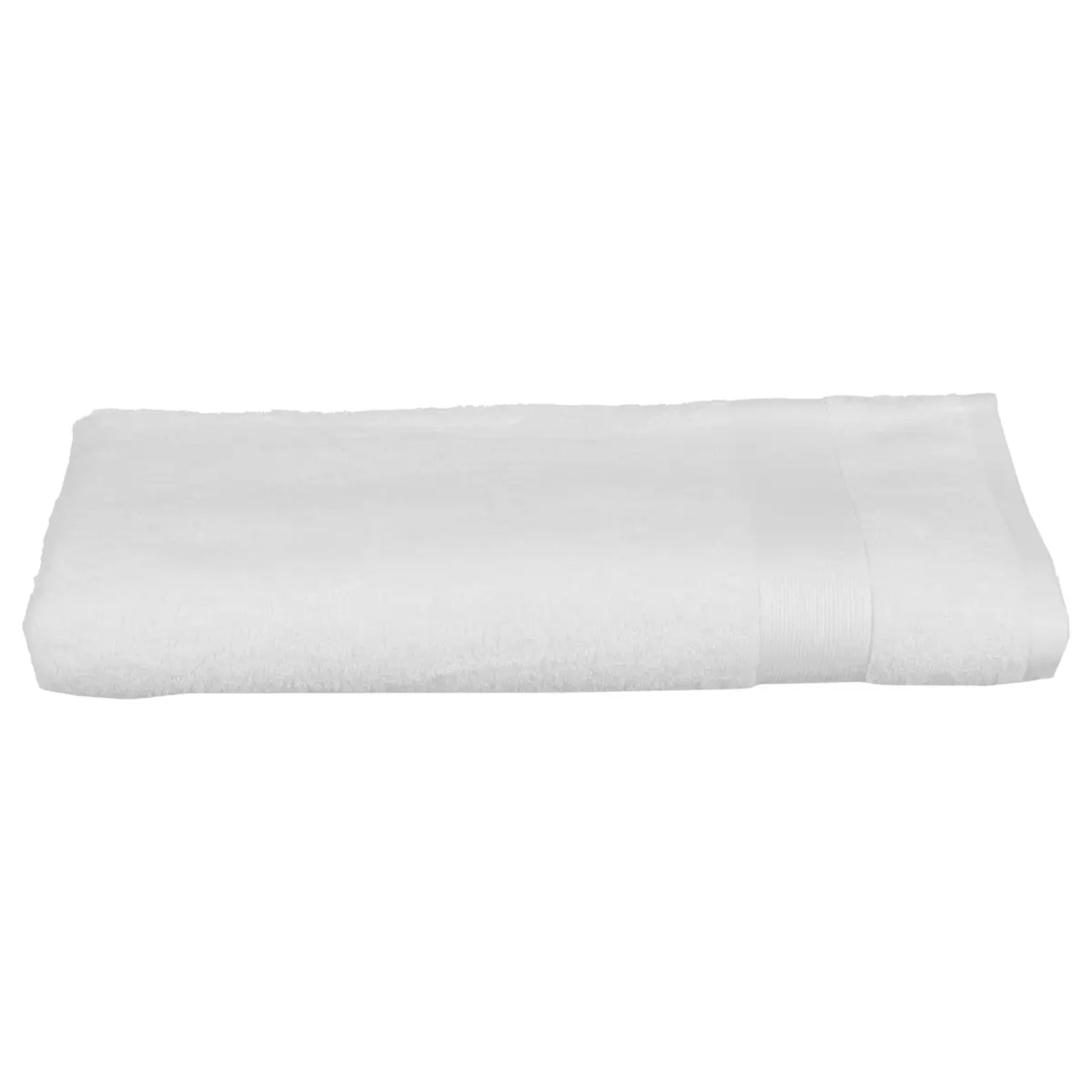 Drap de bain "Essentiel" coton blanc 100x150cm