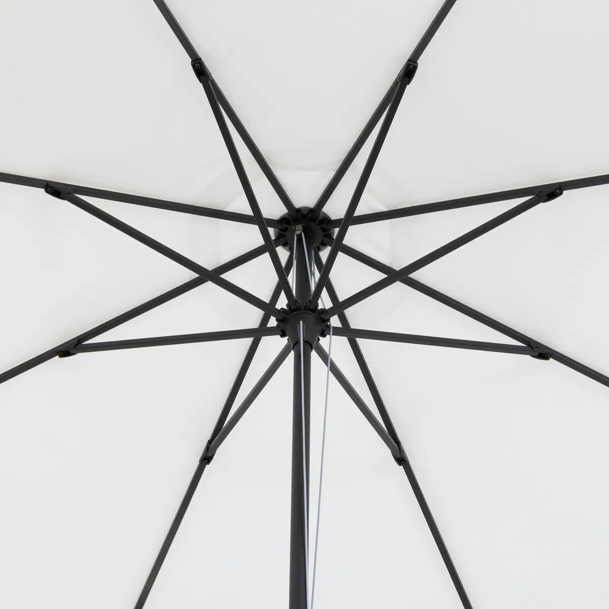 Parasol droit rectangulaire inclinable "Maluvia" blanc 3,5m